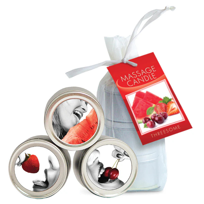 Earthly Body 4-in-1 Edible Massage Candle Trio 2oz