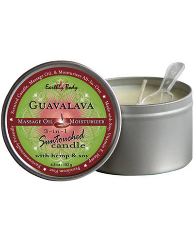Earthly Body Guavalave Suntouched Hemp Candle – 6 oz