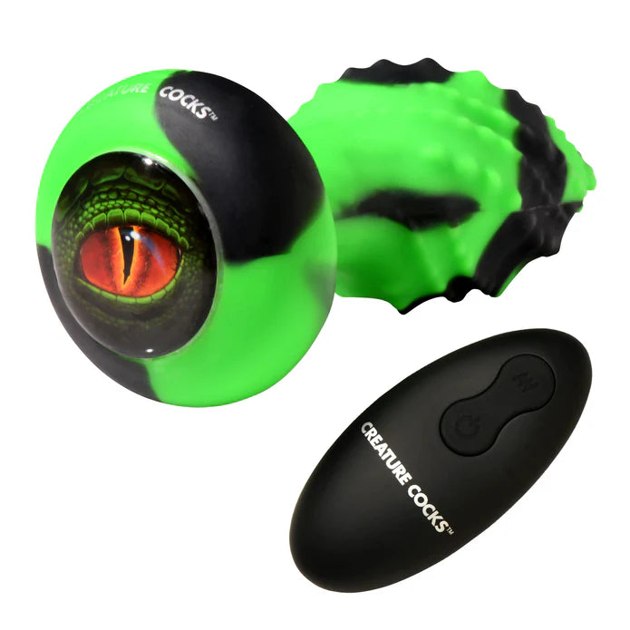 Eye of the Spawn Vibrating and Squirming Silicone Butt Plug by Creature Cocks