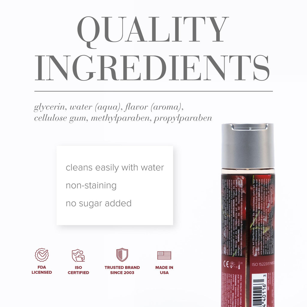 JO H2O Cherry Burst Flavored Lubricant - 4 oz