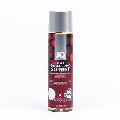 JO H2O Raspberry Sorbet Flavored Lubricant - 4 oz