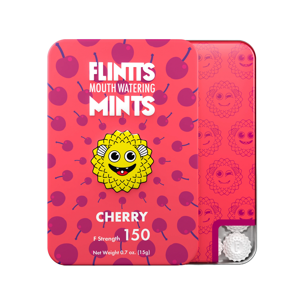 Flintts Mouth Watering Mints in Cherry - F Strength 150
