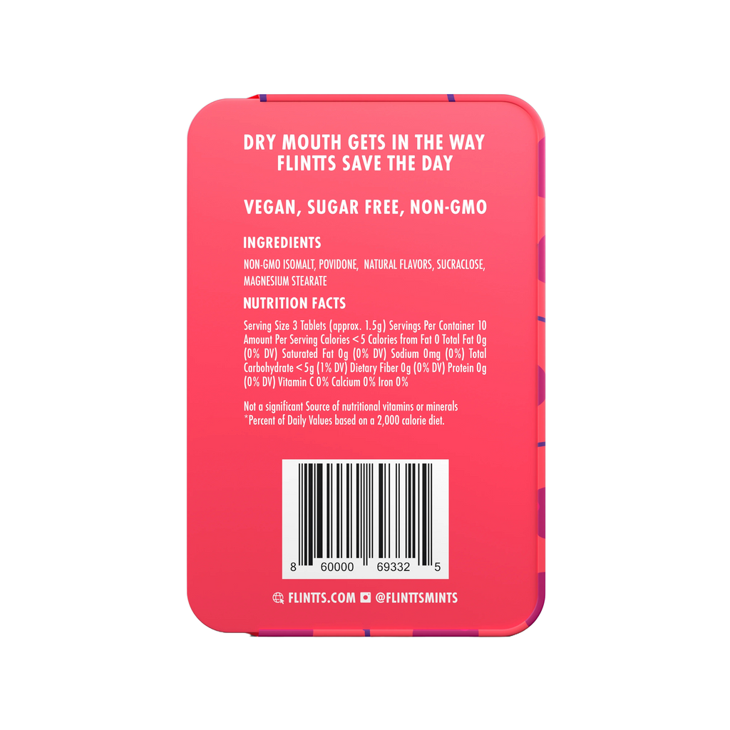 Flintts Mouth Watering Mints in Cherry - F Strength 150