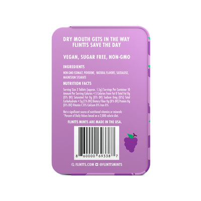 Flintts Mouth Watering Mints in Luxury Grape - F Strength 125