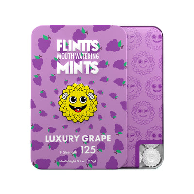Flintts Mouth Watering Mints in Luxury Grape - F Strength 125