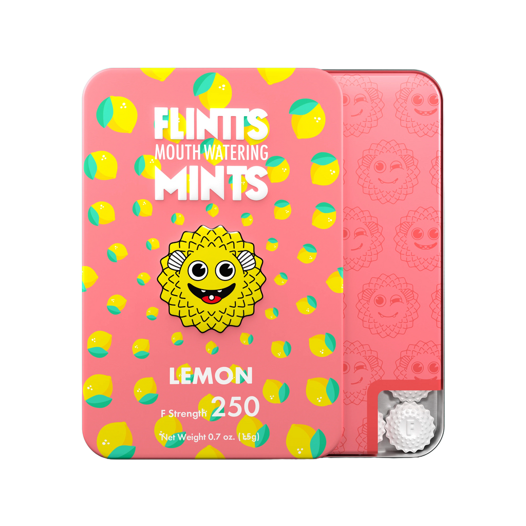 Flintts Mouth Watering Mints in Lemon - F Strength 250