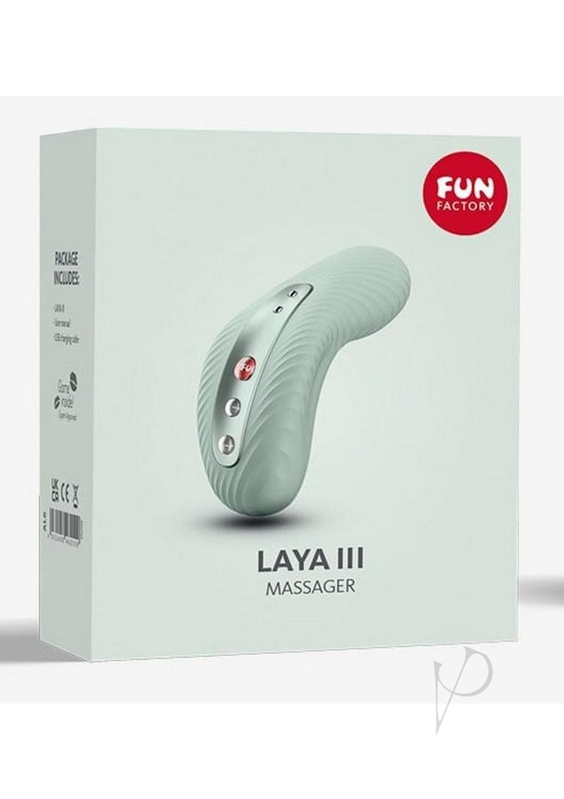 FUN FACTORY LAYA III LAY-ON VIBRATOR - SAGE