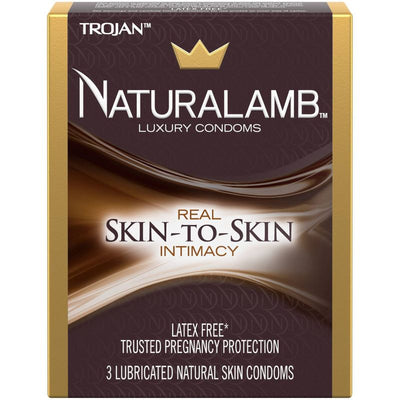 Trojan Naturalamb Latex Free Lubricated Condoms - 3ct