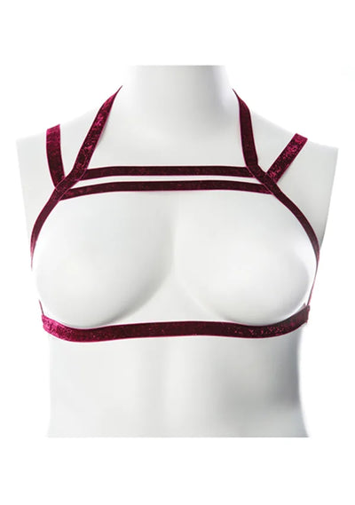 Gender Fluid Sugar Coated Harness in Raspberry - One Size