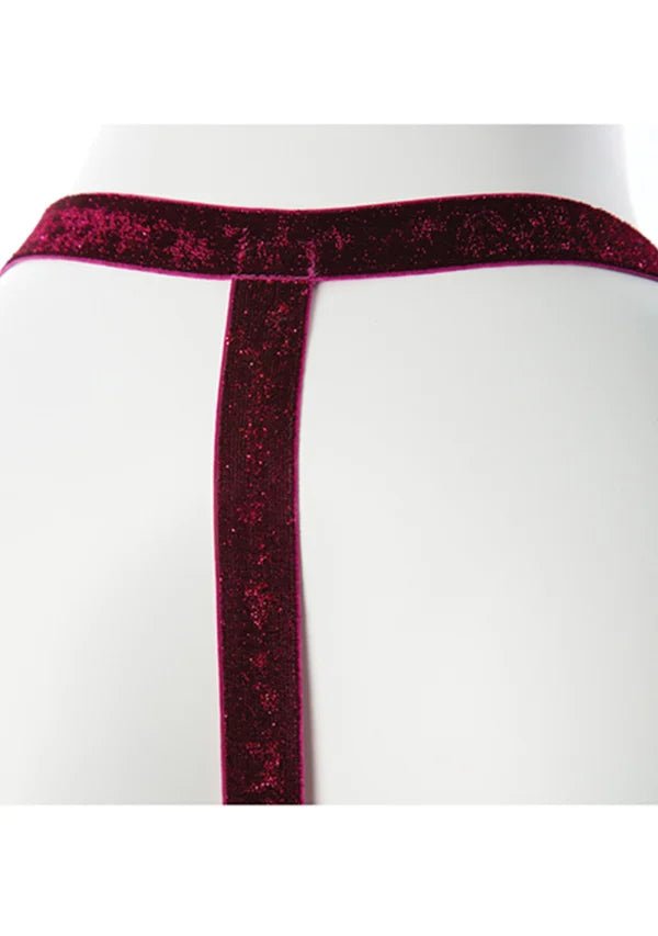 Gender Fluid Sugar Coated Harness in Raspberry - One Size