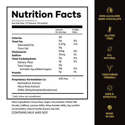 Tabs Sex Chocolate - Original Dark Chocolate Flavor