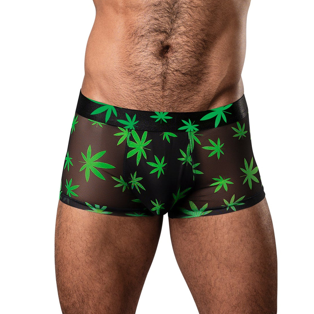 Hazy Dayz Black Light Stoner Underwear Trunks by Male Power L/XL