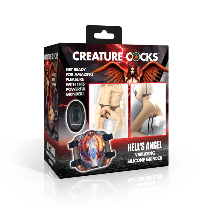 Hell's Angel Vibrating Silicone Grinder with Remote by Creature Cocks