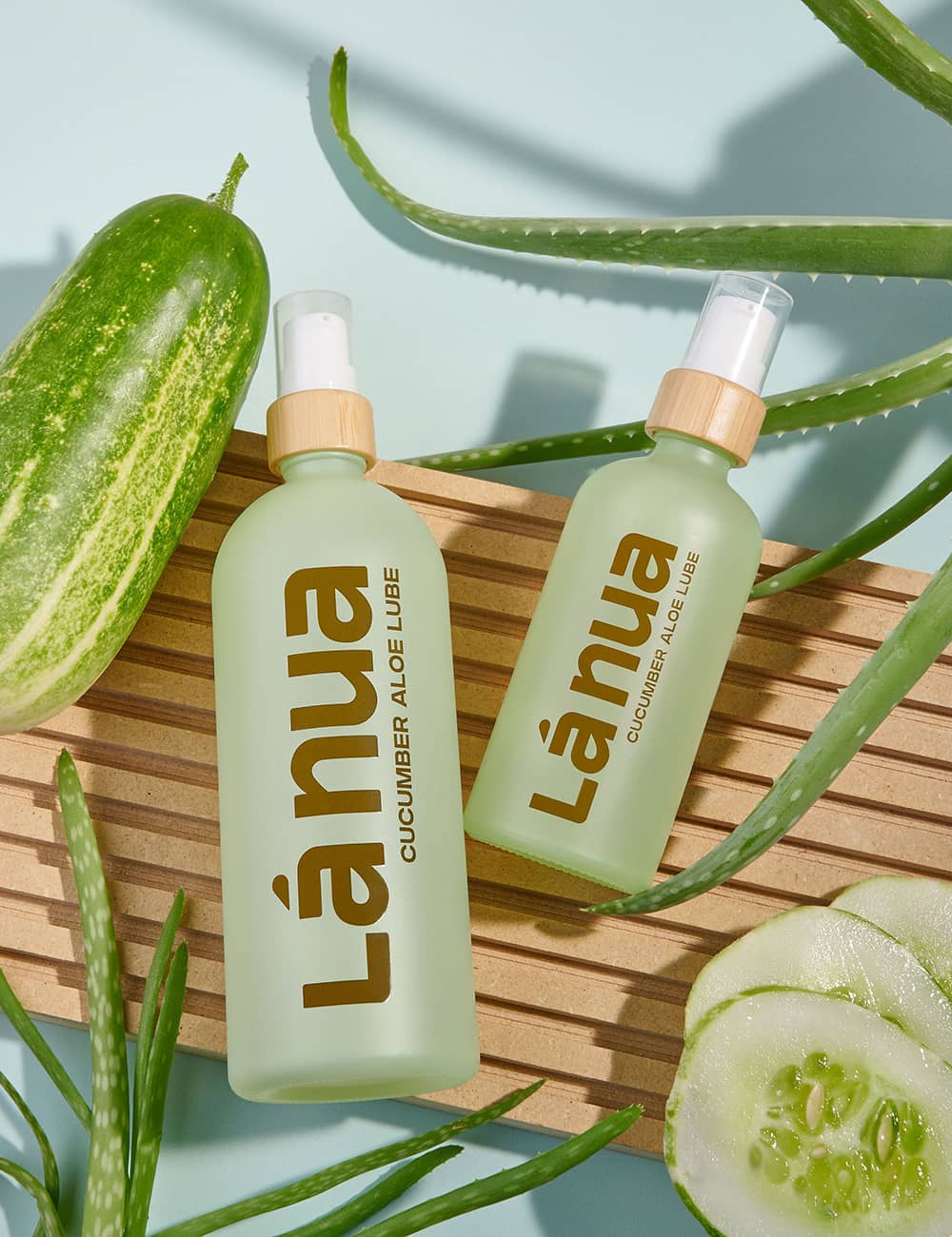 La Nua Cucumber Aloe Flavored Water-Based Lube - 3.4oz