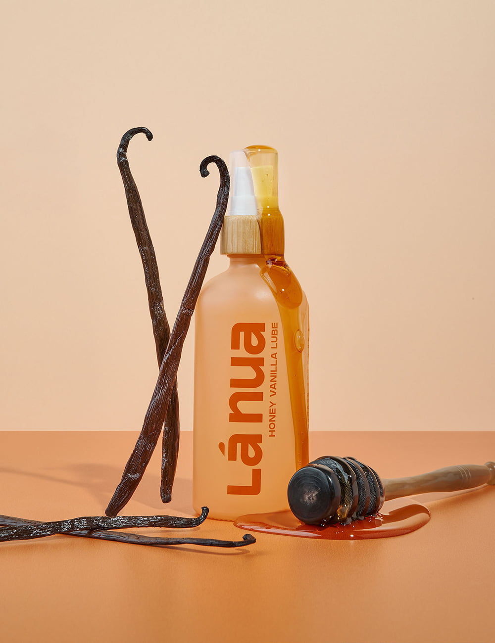La Nua Honey Vanilla Flavored Water-Based Lube - 3.4oz