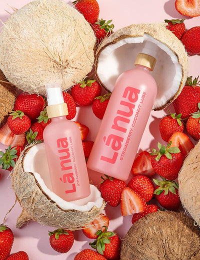 La Nua Strawberry Coconut Flavored Water-Based Lube - 3.4oz