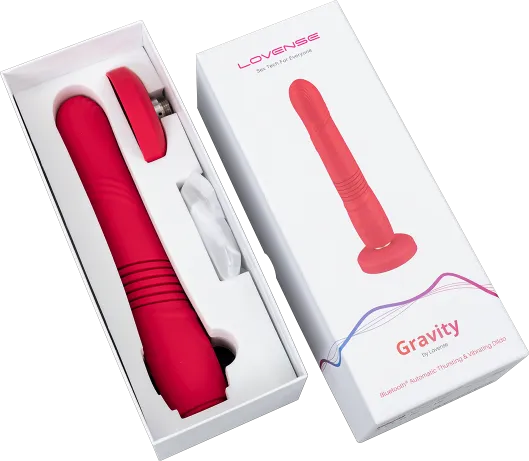 Lovense Gravity Thrusting And Vibrating Dildo