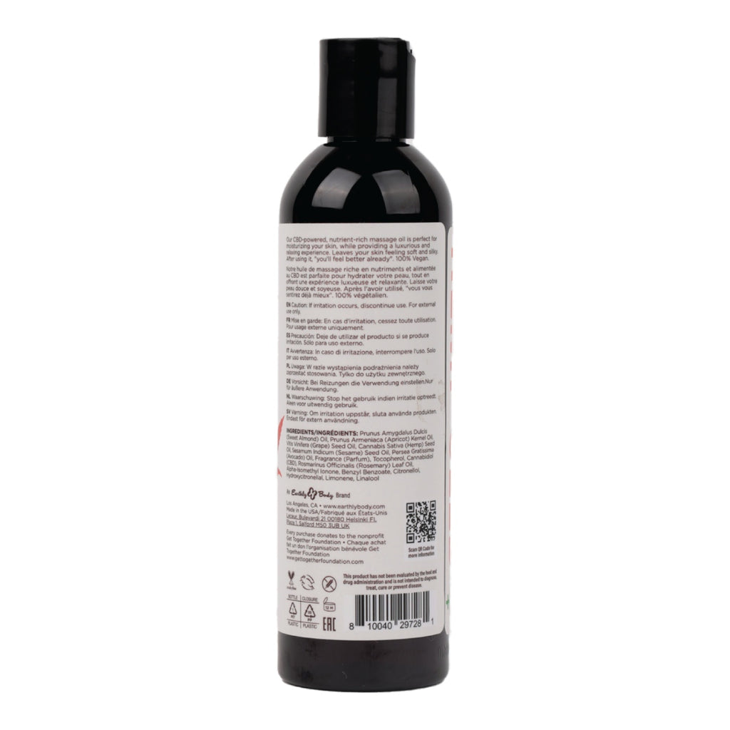 Isle of You Scent Hemp Seed CBD Massage and Body Oil 8oz