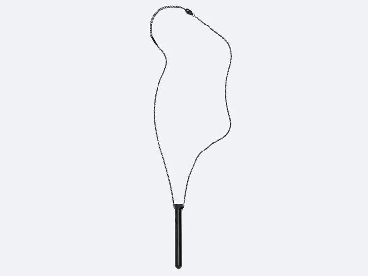 Crave Vesper Mini Vibrator Necklace in Black