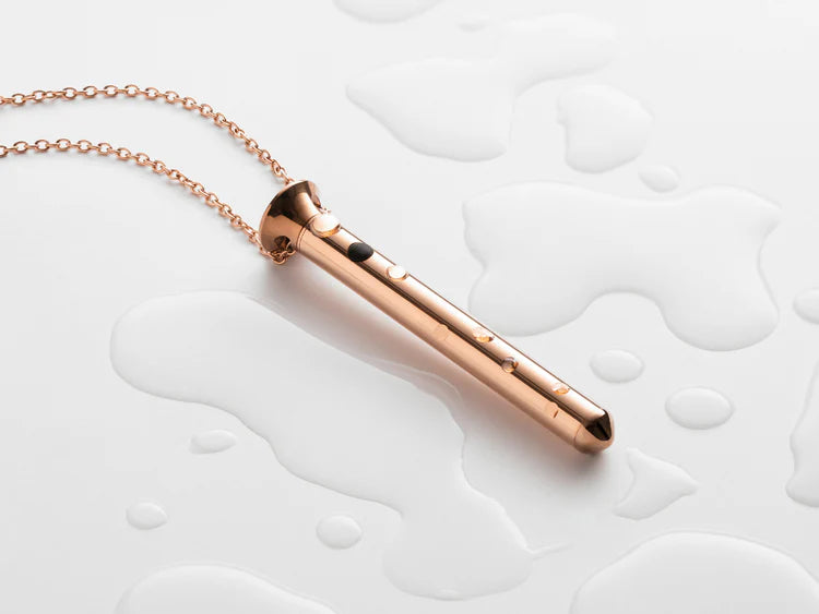 Crave Vesper Mini Vibrator Necklace in Rose Gold