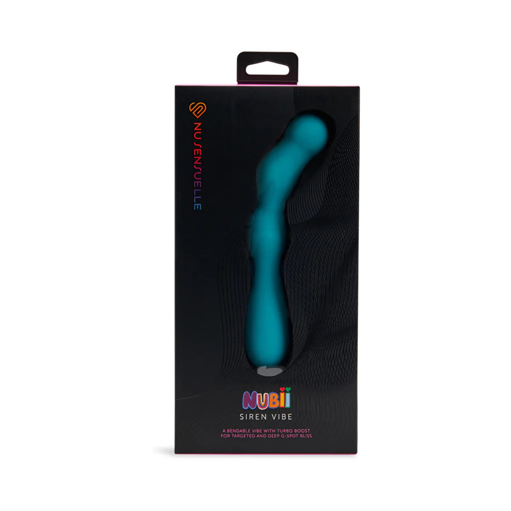 Nubii Siren Bendable G-Spot Vibrator in Blue by Nu Sensuelle