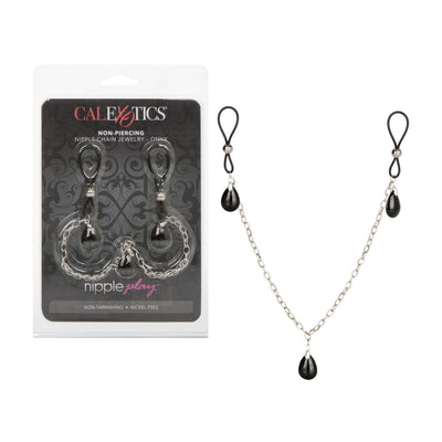 Onyx Non-Piercing Nipple Chain Jewelry