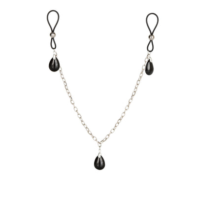 Onyx Non-Piercing Nipple Chain Jewelry