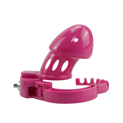 Pink ABS Plastic Adjustable Ring Cock Cage Sissy Cage by Metal Pleasure Play