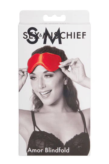 Red Satin Amor Blindfold by Sportsheets