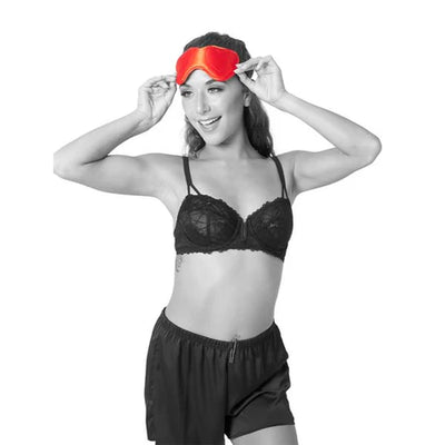 Red Satin Amor Blindfold by Sportsheets