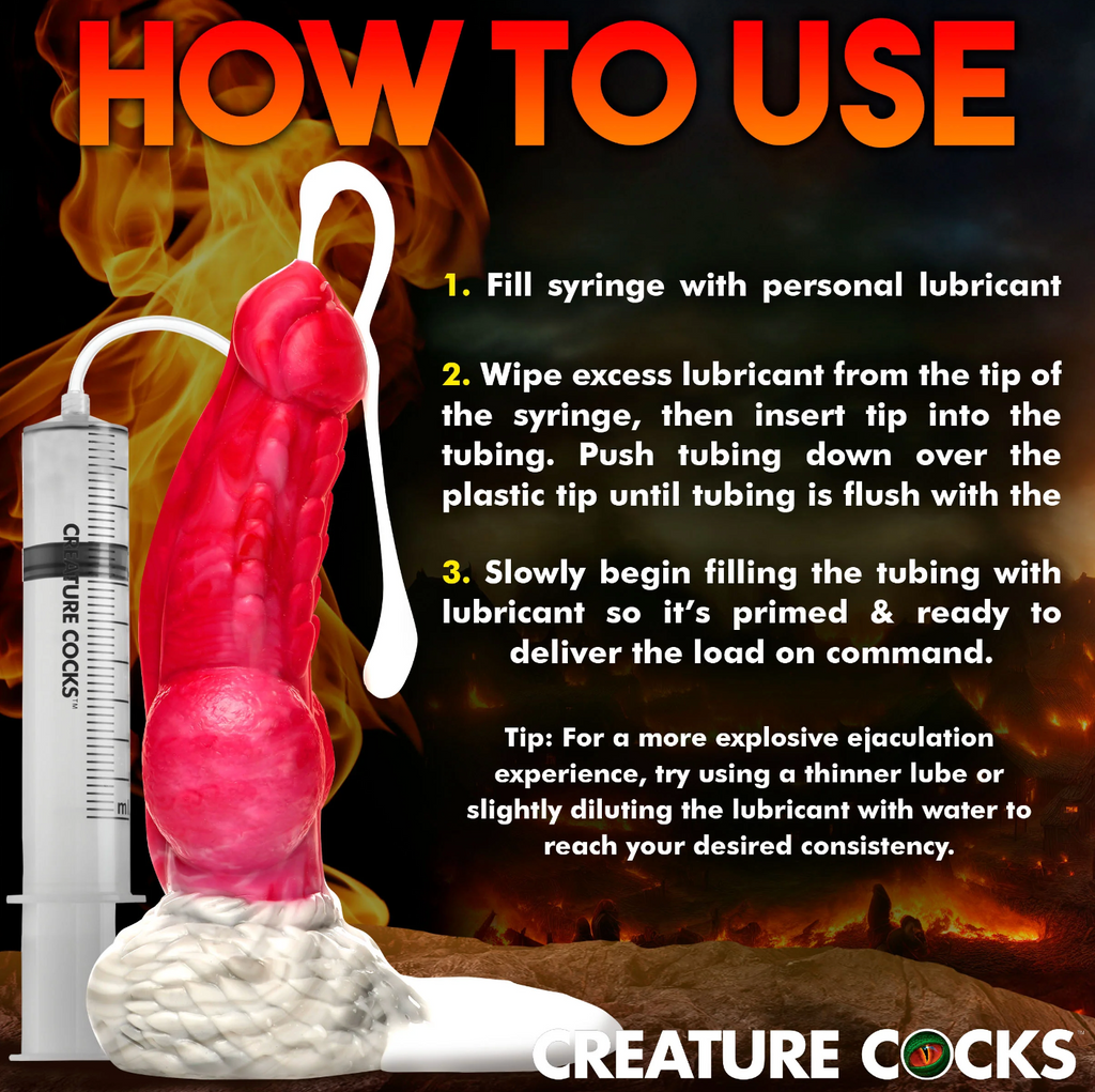 THE RESURRECTOR PHOENIX SQUIRTING DILDO BY CREATURE COCKS