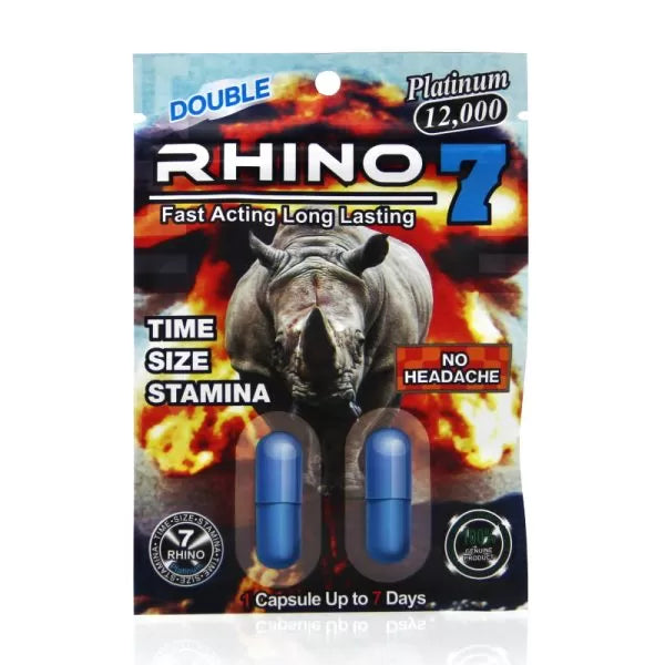 RHINO 7 BLUE 12K - 2 Capsules