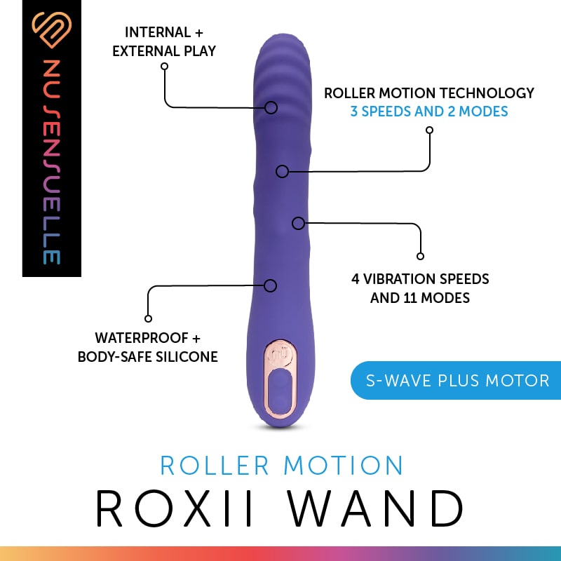 NU Sensuelle Roxii Ultra Violet Roller Motion Wand