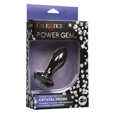 Power Gem Vibrating Petite Crystal Probe - Black