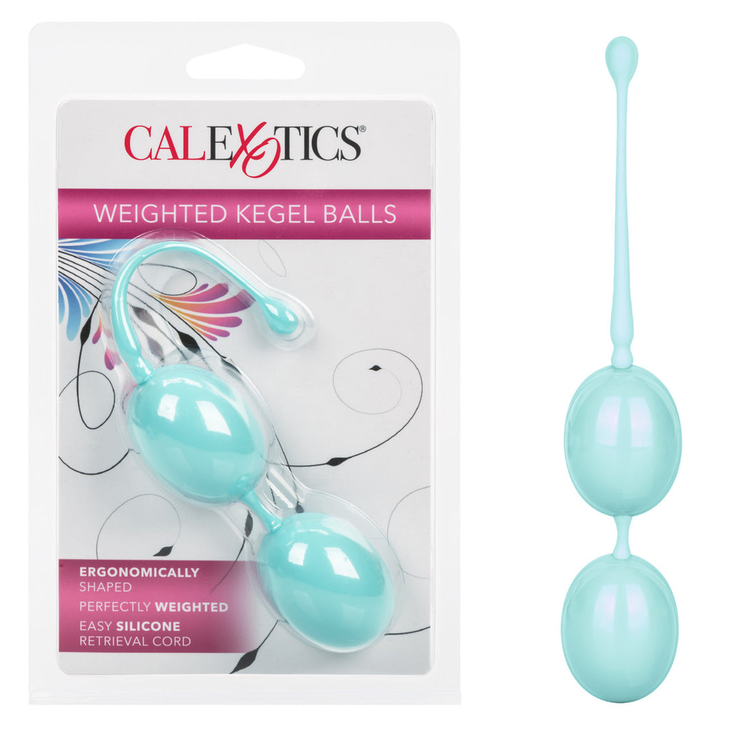 Weighted Teal Silicone Kegel Balls