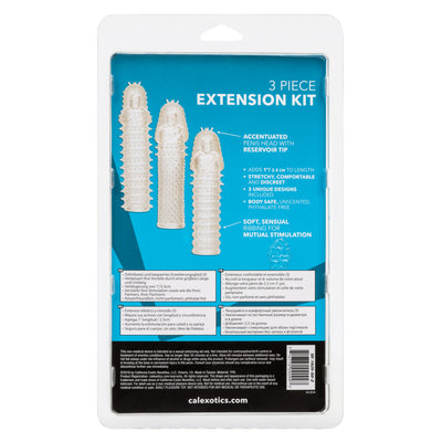 3 Piece Extension Kit - Clear