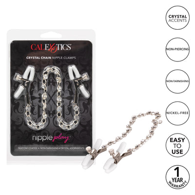 Nipple Play Crystal Chain Nipple Clamps