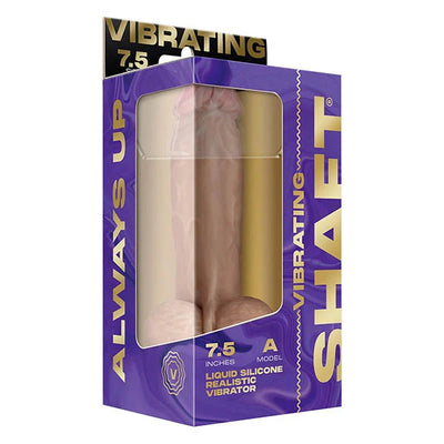 Shaft Liquid Silicone Vibrating Dildo Model A - 7.5