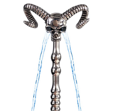 STAINLESS STEEL HOLLOW SKULL URETHRAL SOUND PENIS PLUG