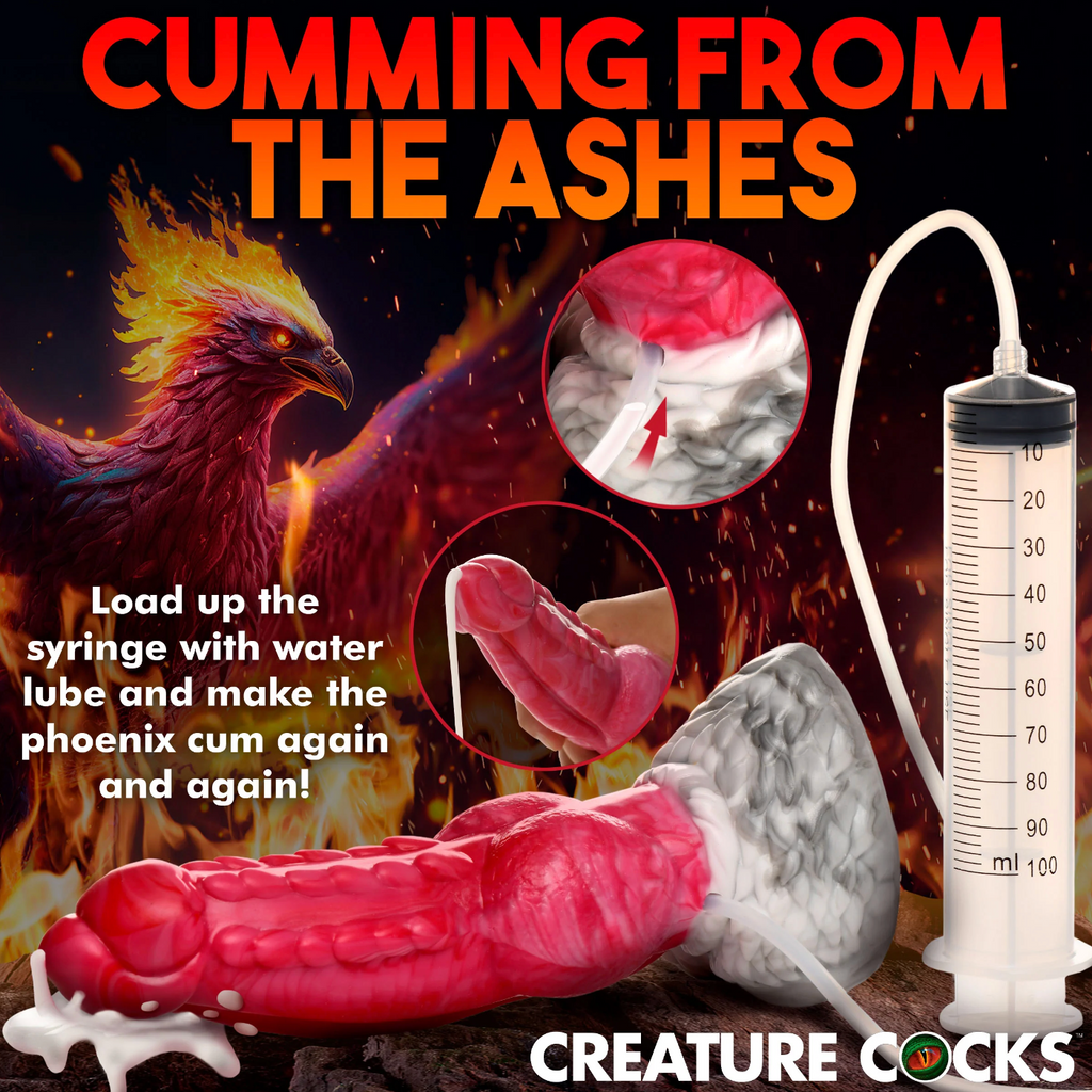 THE RESURRECTOR PHOENIX SQUIRTING DILDO BY CREATURE COCKS