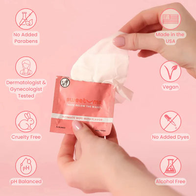 Sweetums PH Balanced Cherry Flavored Intimate Wipe for Her - Single Pack