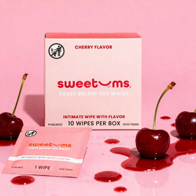 Sweetums PH Balanced Cherry Flavored Intimate Wipe for Her - Single Pack