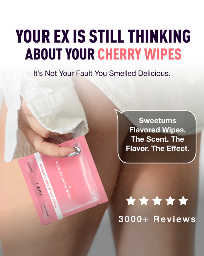 Sweetums PH Balanced Cherry Flavored Intimate Wipe for Her - Single Pack