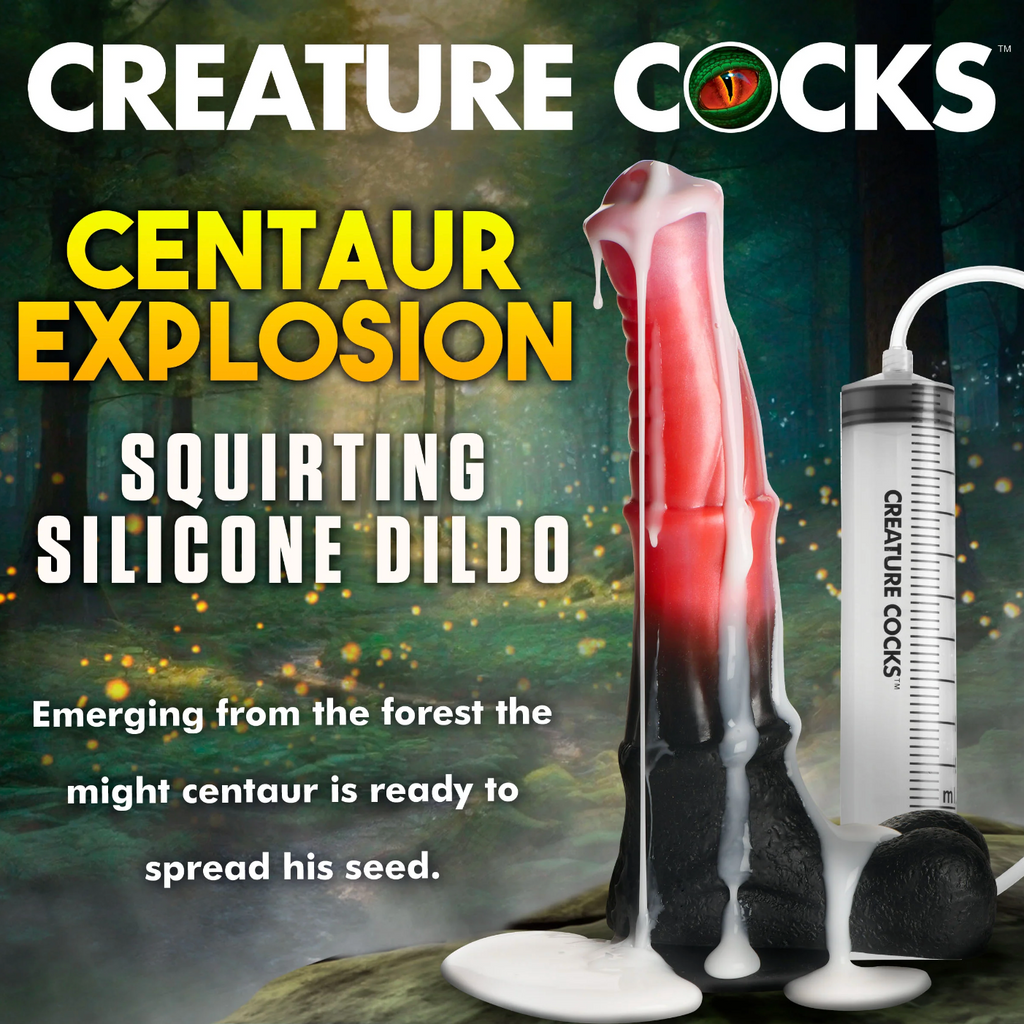 THE CENTAUR EXPLOSION SQUIRTING DILDO BY CREATURE COCKS