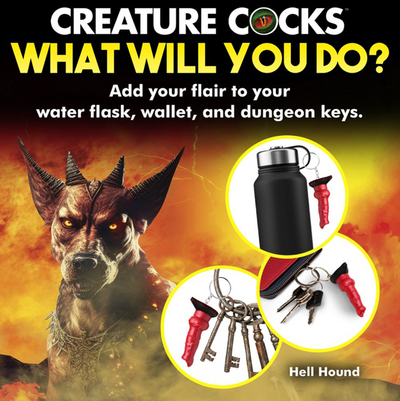 THE CREATURE COCKS HELL HOUND DONG KEYCHAIN