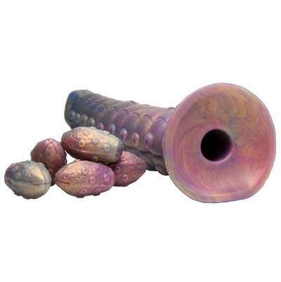 Deep Invader, tentacle dildo, creature cocks, ovipositor dildo, fantasy dildos, dildo, alien dildo, fantasy sexy toys, mythical sexy toys, mythical dildos, harness dildo, suction cup dildo, female sex toy, adult fantasy play