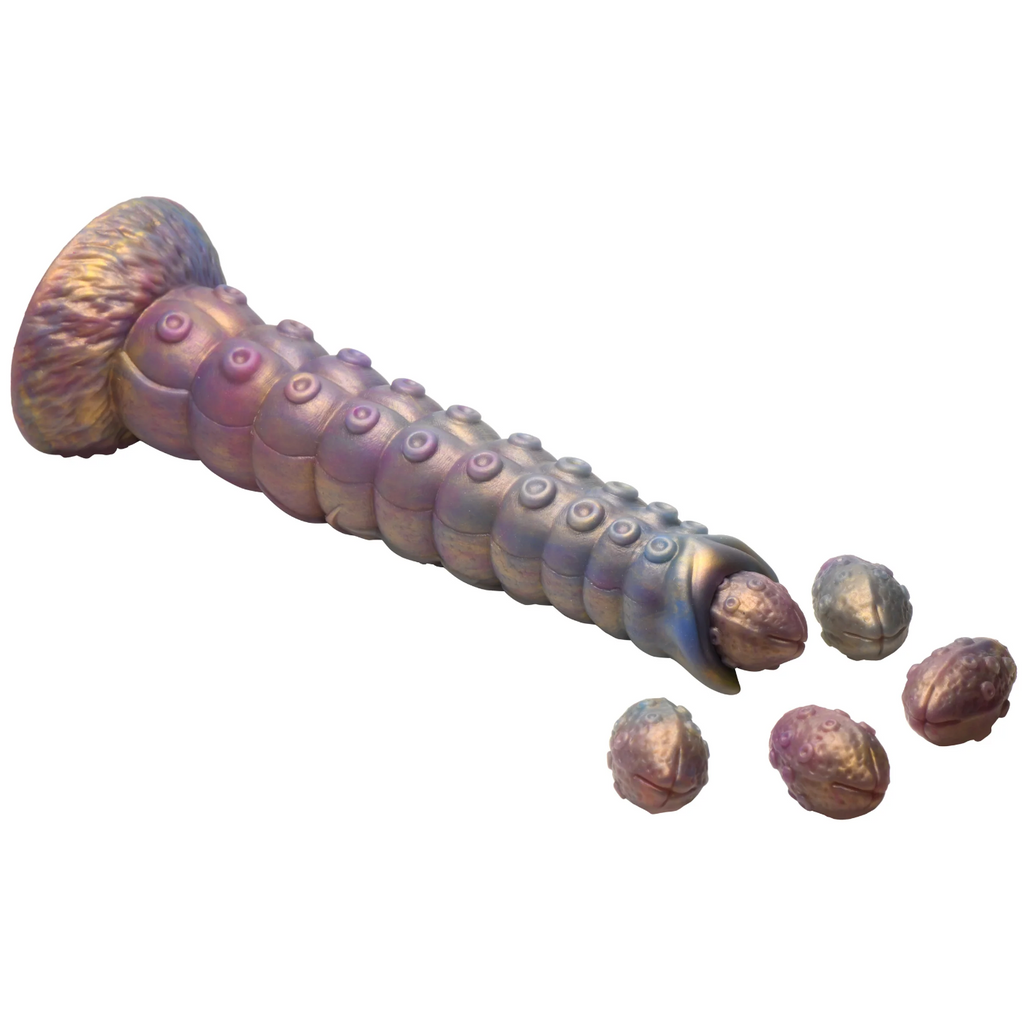 THE DEEP INVADER TENTACLE OVIPOSITOR DILDO w/ EGGS BY CREATURE COCKS