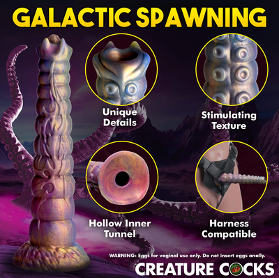 Deep Invader, tentacle dildo, creature cocks, ovipositor dildo, fantasy dildos, dildo, alien dildo, fantasy sexy toys, mythical sexy toys, mythical dildos, harness dildo, suction cup dildo, female sex toy, adult fantasy play