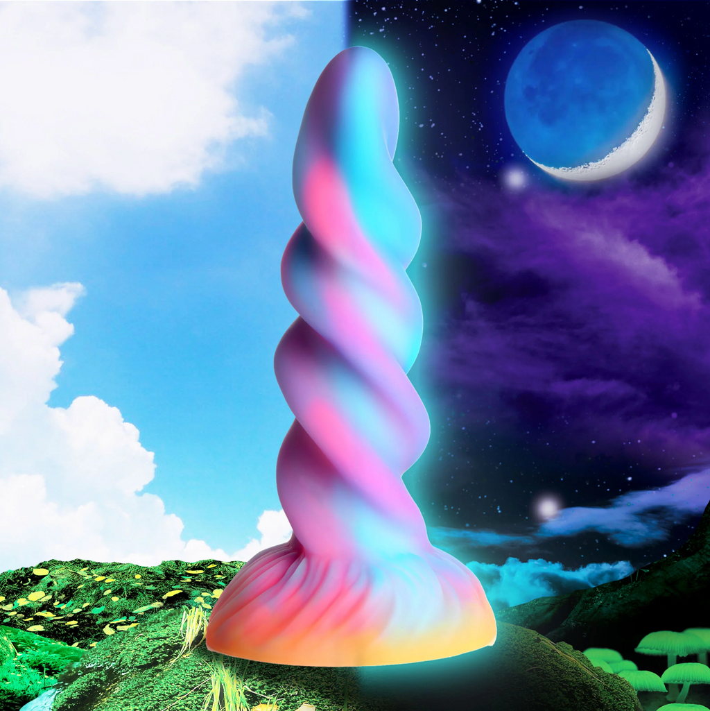 THE MOON RIDER GLOW-IN-THE-DARK UNICORN DILDO BY CREATURE COCKS THE MOON RIDER GLOW-IN-THE-DARK UNICORN DILDO BY CREATURE COCKS