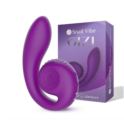 THE SNAIL VIBE DUAL ACTION VIBRATOR BY GIZI - PURPLE